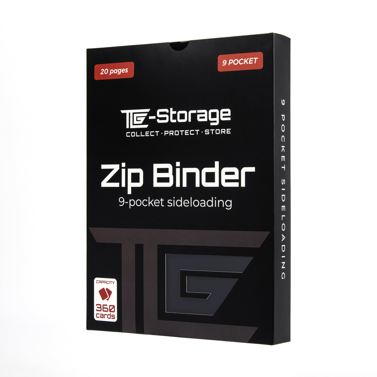 9-Pocket Zip Binder black - TCG-Storage